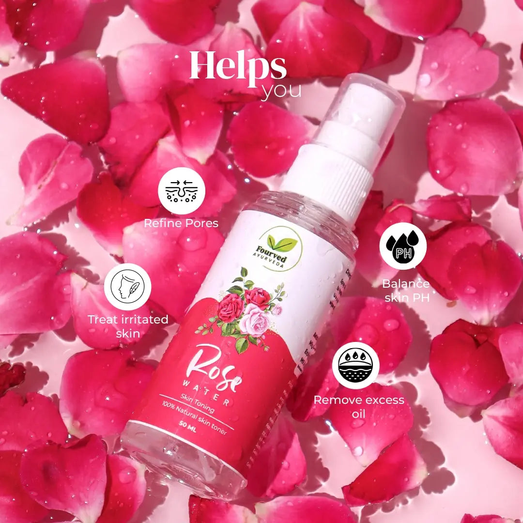 Rose Water - Fourved Ayurveda