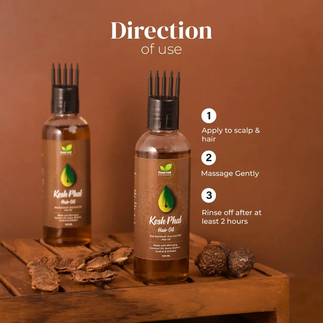 Kesh Phal Hair Oil - Fourved Ayurveda