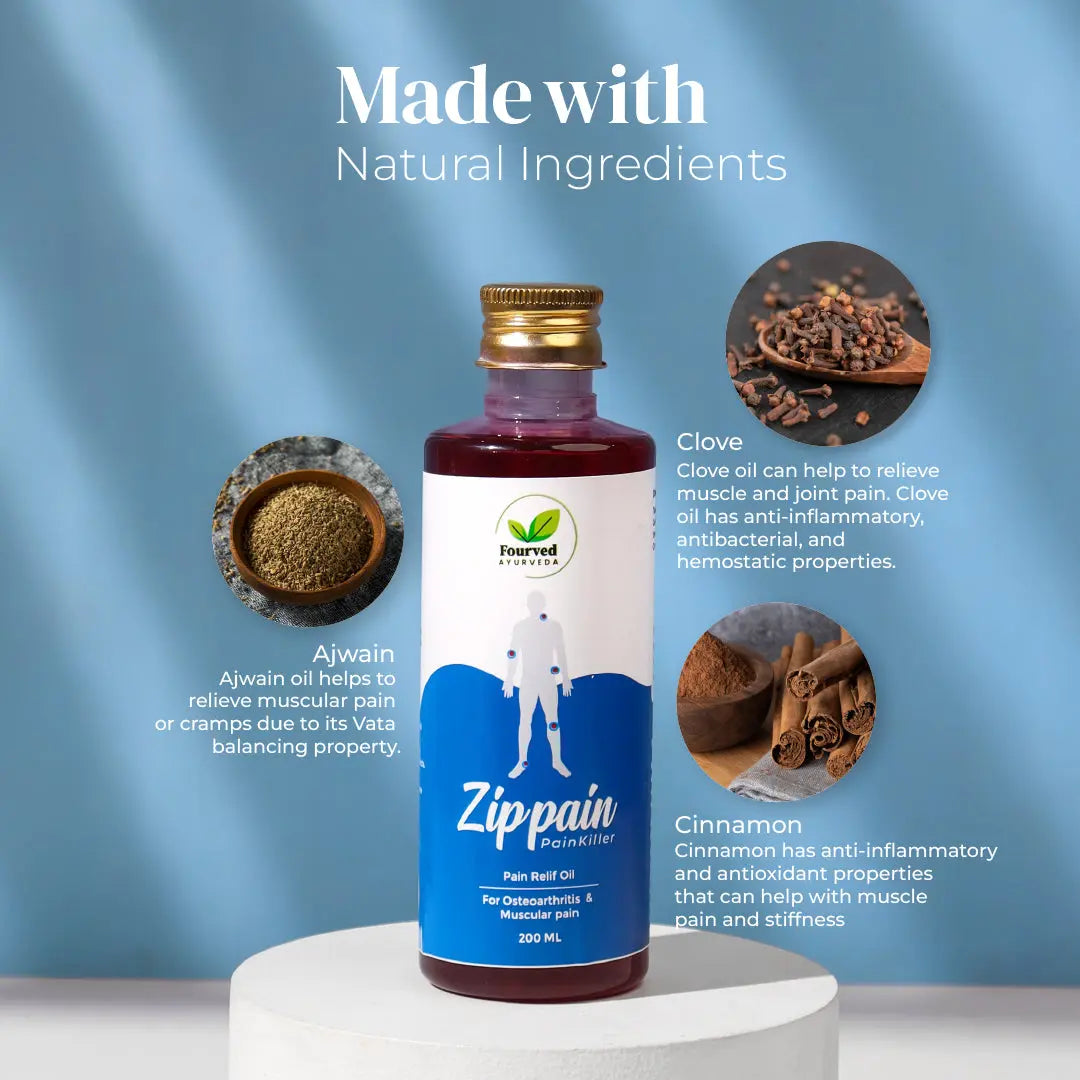Zip Pain Killer Oil - Fourved Ayurveda